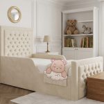 Smast Chesterfield Kids Bed Frame With Safety Side Rails