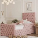 Florence Chesterfield Kids Bed Frame With Ottoman Storage & Mattress Options