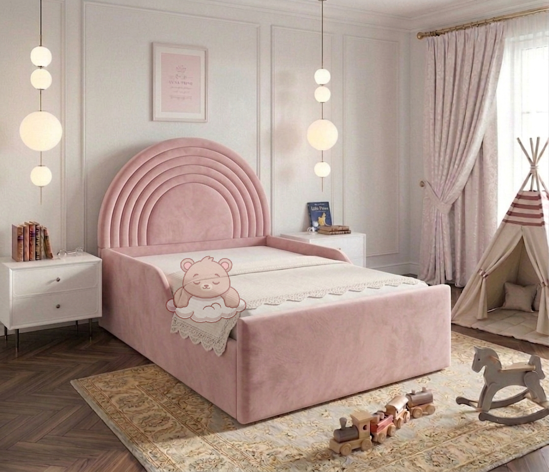 luna2 Luna Kids Bed Frame With Ottoman Storage & Mattress Options - Image 1