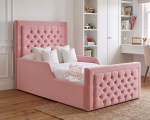 Smast Chesterfield Kids Bed Frame With Safety Side Rails - Image 2