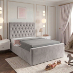 Safari Space Kids Bed Frame With Ottoman Storage & Mattress Options